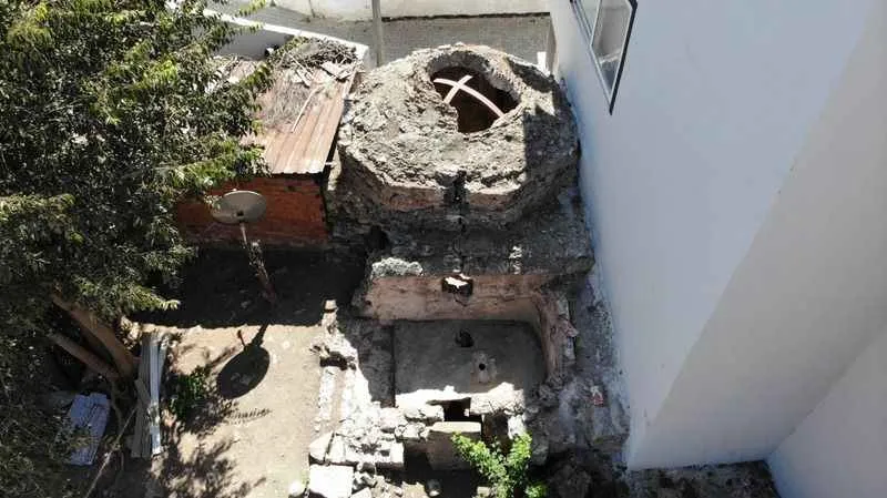 Kemer köyünde 350 yıllık Osmanlı Hamamı bulundu