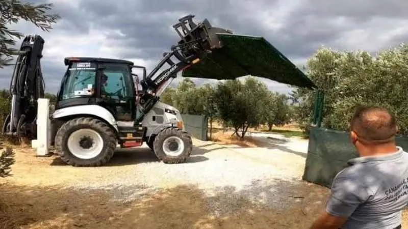 Çanakkale'de tarihi alandaki kaçak yapılar yıkılıyor