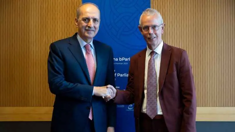 TBMM Başkanı Kurtulmuş, AKPM Başkanı Kox ile görüştü