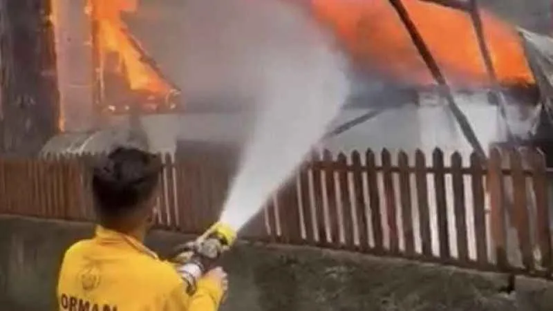 Osmaniye'de ağaca düşen yıldırım evin yanmasına neden oldu