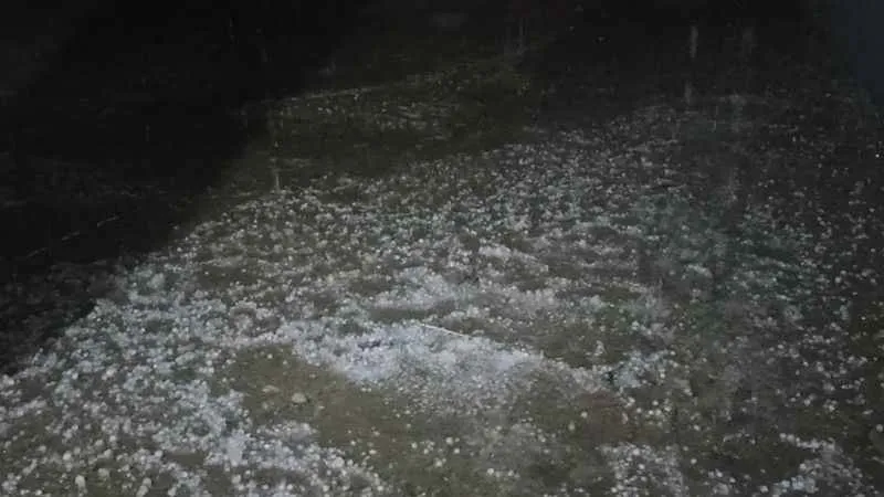 Erciş’te sağanak ve dolu etkili oldu