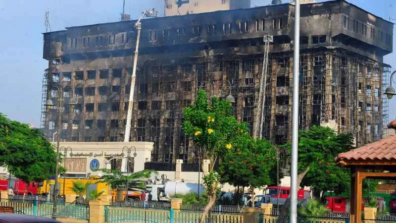 Mısır’da polis merkezinde yangın: 38 yaralı