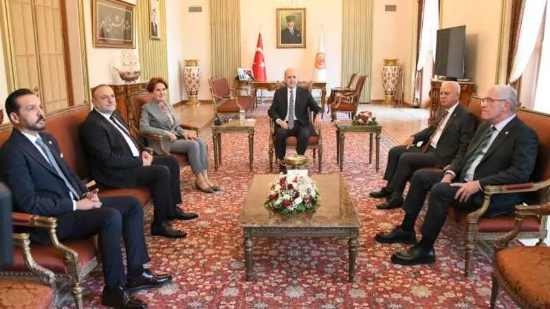 TBMM Başkanı Kurtulmuş, İYİ Parti Genel Başkanı Akşener ile görüştü