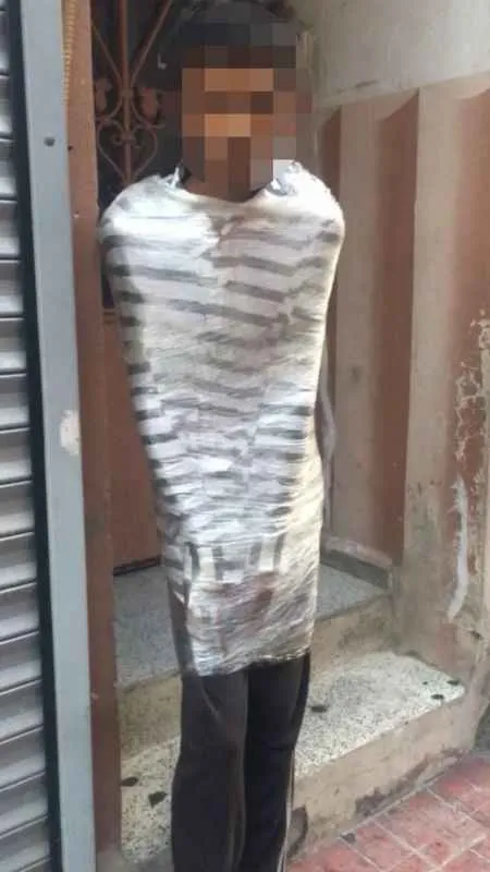 İstanbul’da akıl almaz olay: Hırsızı yakalayıp streç filme sardı