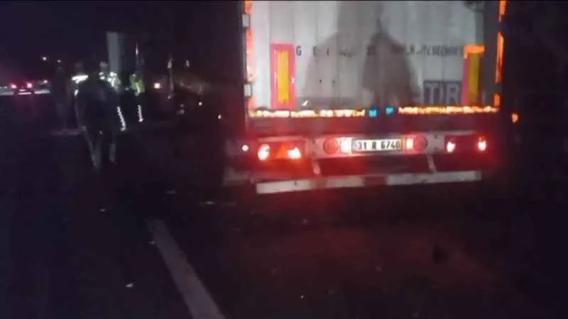 Hatay'daki kazada iki kişi hayatını kaybetti