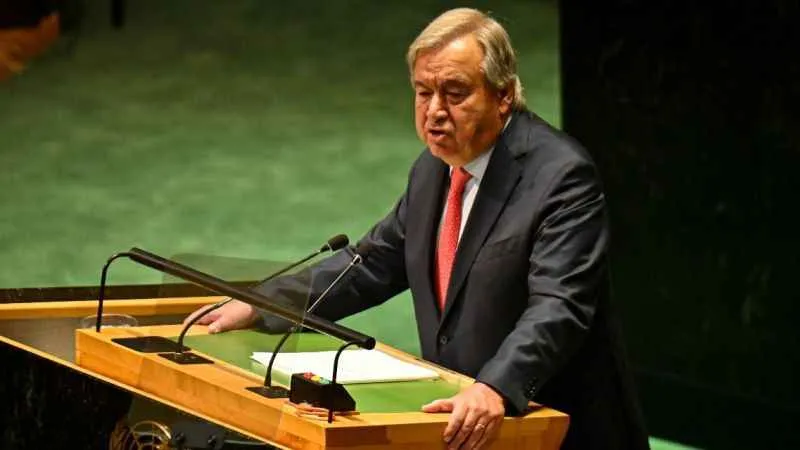 Guterres: “Hayati önem taşıyan malzemelerin Gazze'ye girmesine izin verilmeli”