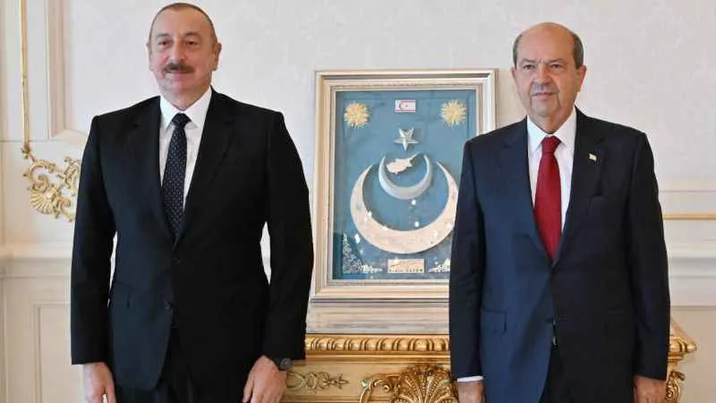 Aliyev, KKTC Cumhurbaşkanı Tatar ile görüştü