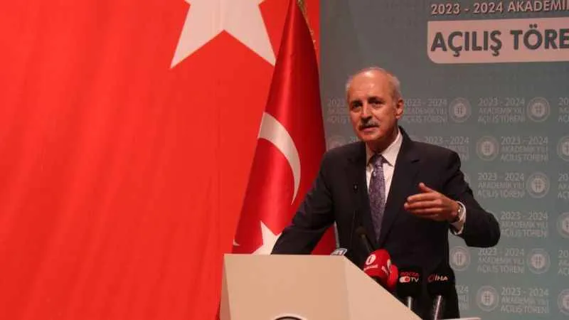 TBMM Başkanı Kurtulmuş: "Şu anda biz konuşurken de Filistin'e bombalar atılıyor"