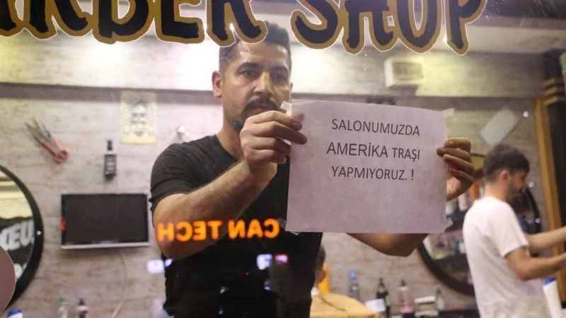 Diyarbakırlı berberden Filistin'e destek için "Amerikan tıraşı" boykotu