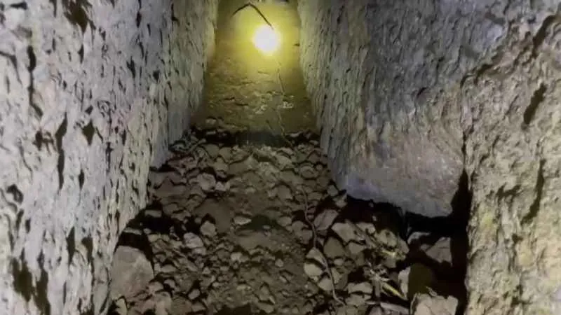 Yol yapımı sırasında yer altı şehri ortaya çıktı