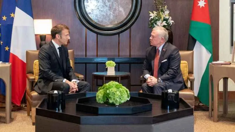 Macron'la görüşen Ürdün Kralı II. Abdullah: Gazze'deki savaş mutlaka durdurulmalı