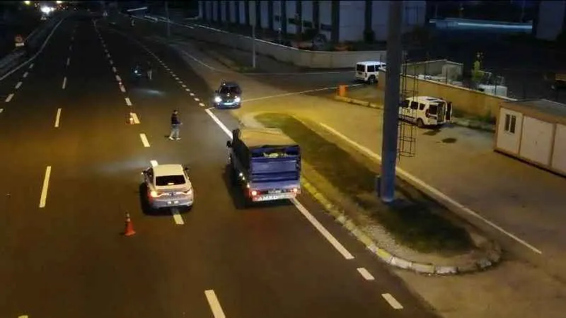 Bolu'da drone ile takip edilen kamyonetten 65.5 kilo uyuşturucu ele geçirildi