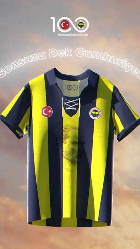 Fenerbahçe, 29 Ekim'de sahaya Cumhuriyet'in 100. yılına özel formayla çıkacak