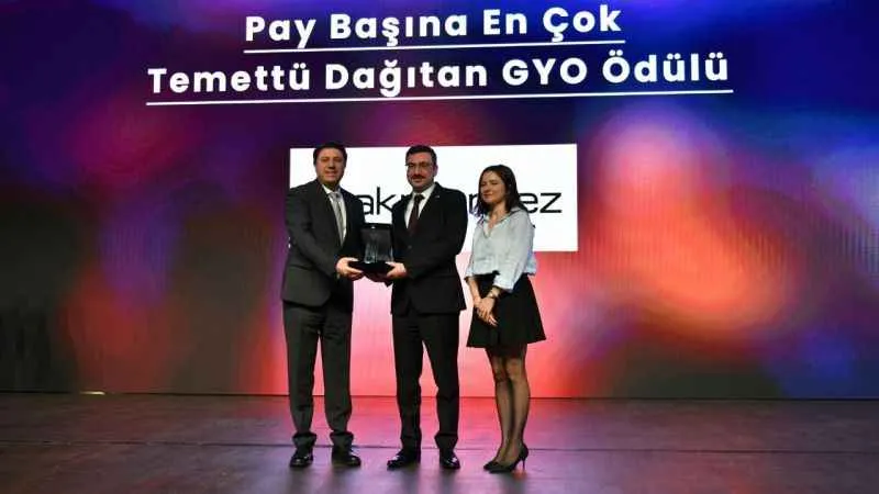 GYODER 18. Gayrimenkul Zirvesi'nde Akmerkez GYO'ya ödül