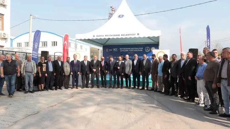 Bursa Büyükşehir Belediyesi destekliyor, çiftçinin yüzü gülüyor