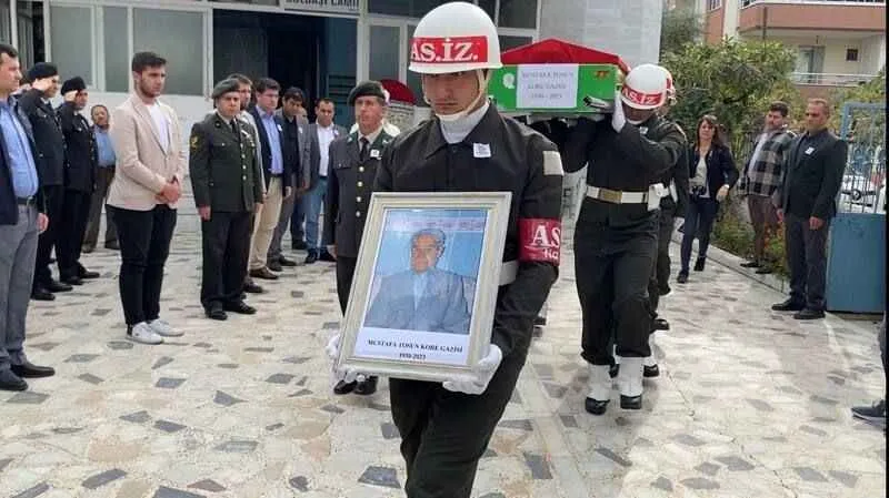 Kore Gazisi Mustafa Tosun son yolculuğuna uğurlandı