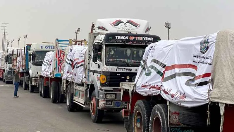 Gazze’ye giren yardım tırı sayısı 980 oldu