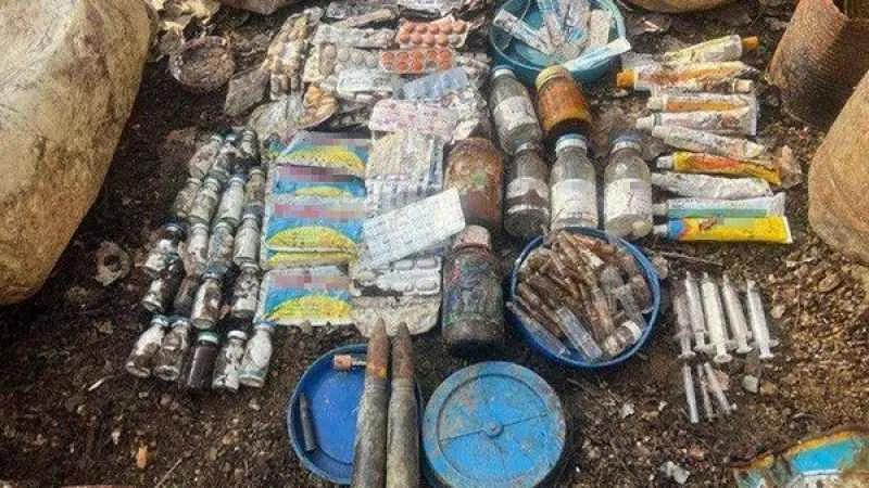 Muş'ta bir sığınakta yaşam malzemeleri ve mühimmat ele geçirildi