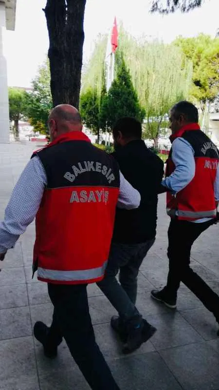 Balıkesir'de 14 yıl hapis cezası olan zanlı yakalandı
