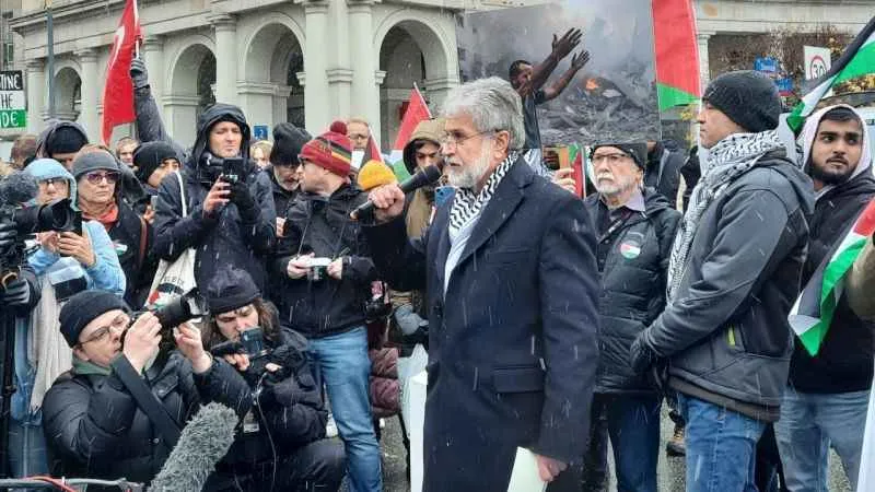 Polonya'da binlerce kişi Filistin'e destek için yürüdü