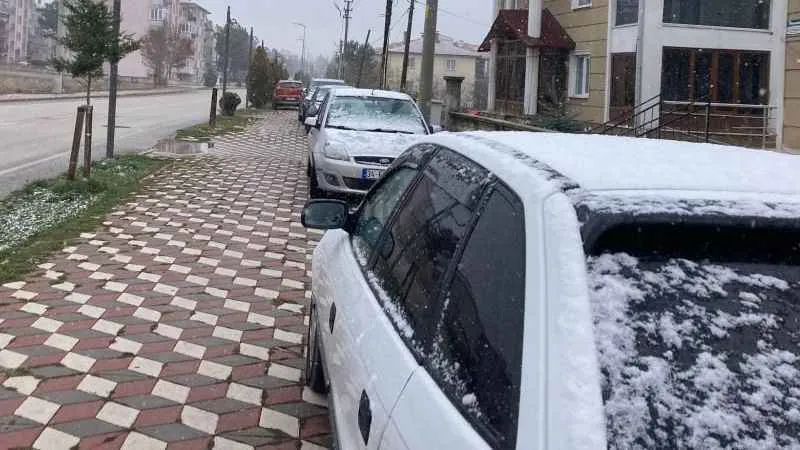 Çankırı’da kar yağışı etkili oldu