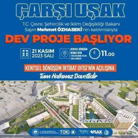 Bakan Özhaseki Uşak’a geliyor