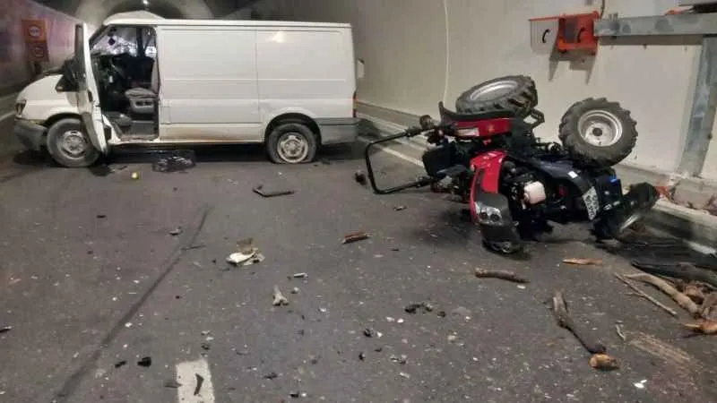 Çanakkale’de tünelde trafik kazası: 2 ağır yaralı