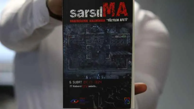 6 Şubat depreminin ardından 77 gazetecinin anılarını kaleme aldığı “sarsılMA” raflarda yerini aldı