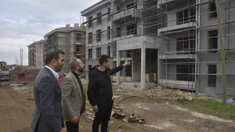 Aliağa'da TOKİ'de çalışmalar yeniden hızlandı