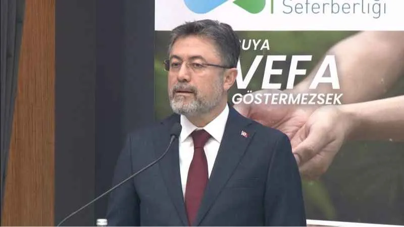Bakan Yumaklı: “Su kayıplarının yüzde 25 oranına düşürülmesini hedefliyoruz“