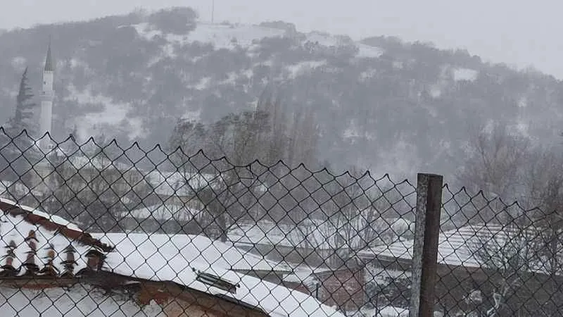Edirne'de kar yağışı başladı