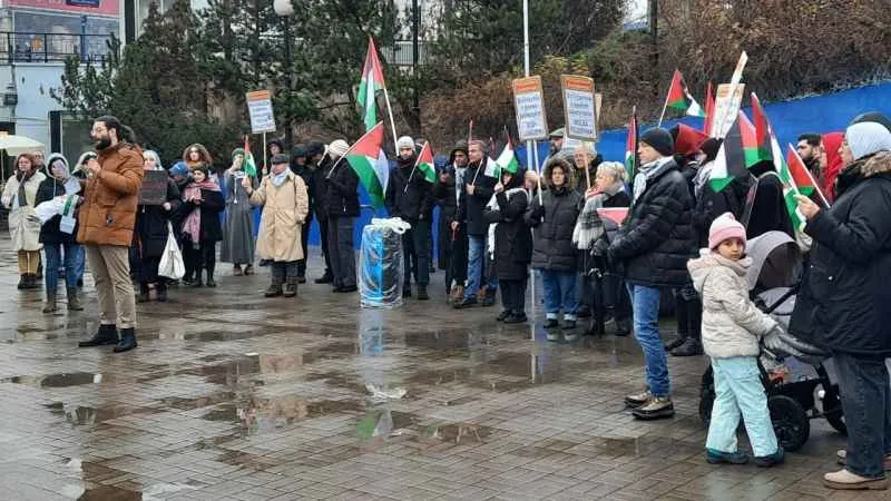 İsrail’in Gazze’ye yönelik saldırıları Polonya’da protesto edildi