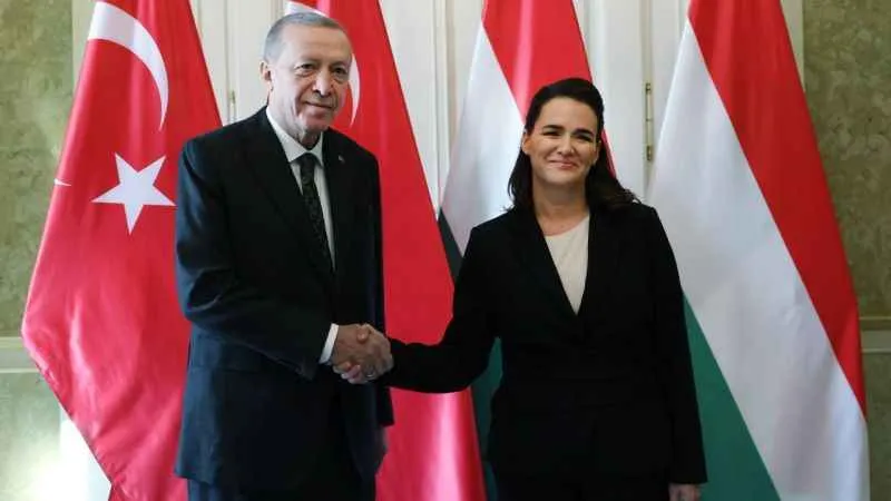 Cumhurbaşkanı Erdoğan, Macaristan Cumhurbaşkanı Novak ile görüştü