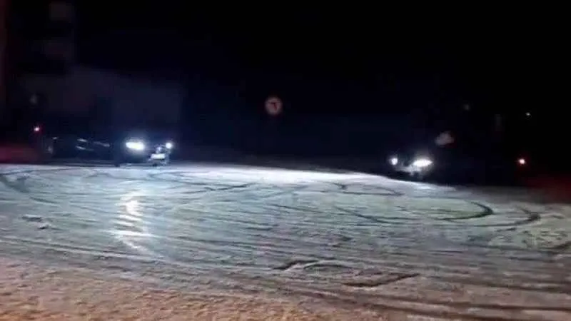 Kış turizminin merkezinde drift atan sürücülere 81 bin lira ceza kesildi