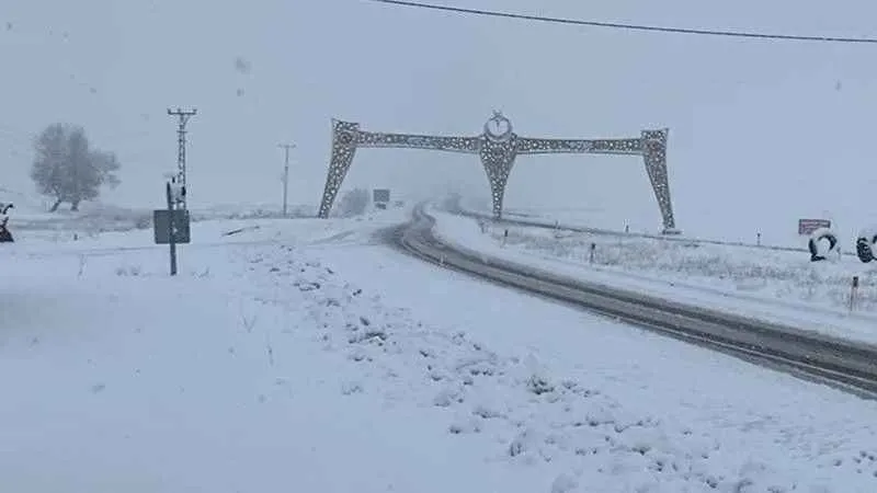 Bingöl'de kar yağışı başladı, Karlıova beyaza büründü