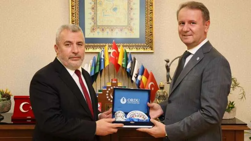 ÖSYM Başkanı Ersoy ODÜ Rektörü Orhan Baş'ı ziyaret etti