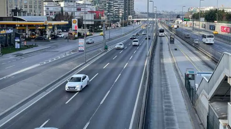 İstanbul'da trafik yüzde 1'e düştü
