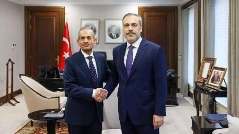 Bakan Fidan Irak Türkmen Cephesi Başkanı ile bir araya geldi