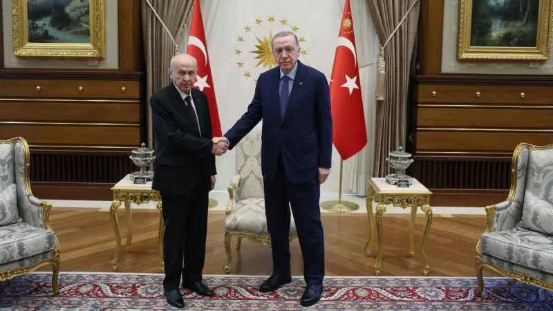 Erdoğan, Bahçeli'yi kabul etti