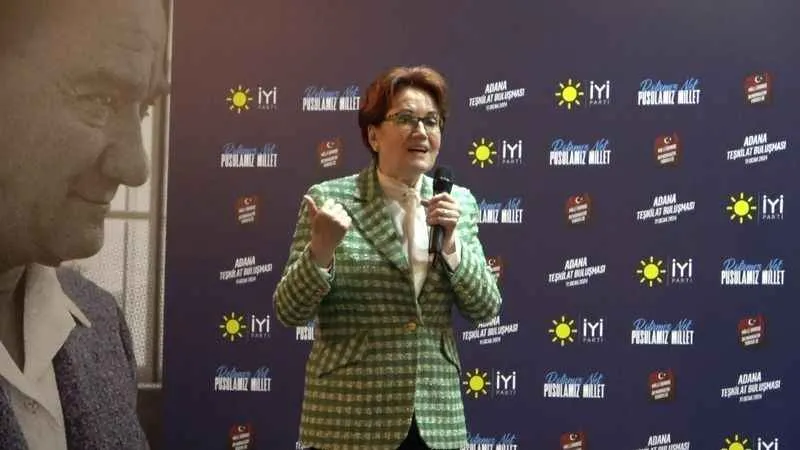 Meral Akşener'den Adana'da açıklama: Başbakan olmaktan vazgeçtim