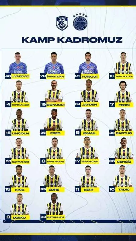 Leonardo Bonucci ile Lincoln Fenerbahçe kamp kadrosunda