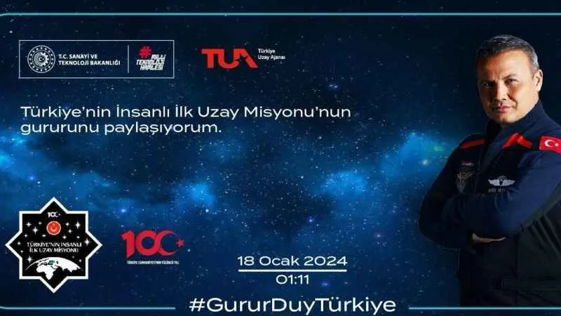 Türkiye’nin insanlı ilk uzay görevine özel hatıra bileti