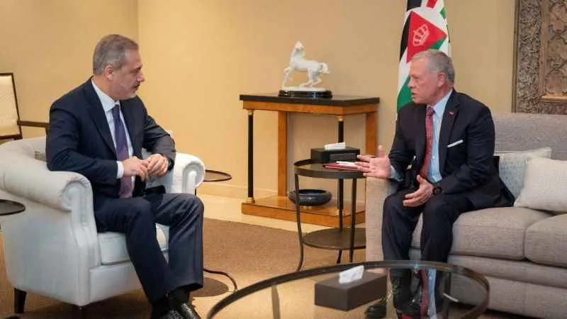 Bakan Fidan, Ürdün Kralı ile görüştü