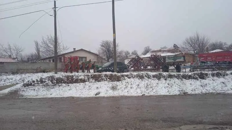 Edirne'de kar ve yağmur yağışı başladı