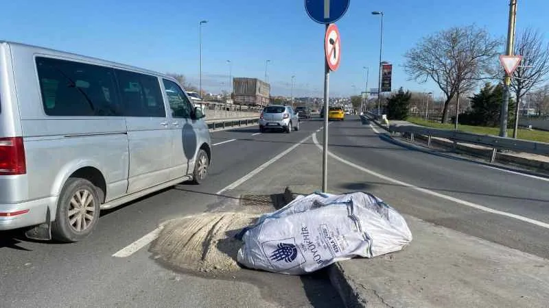 Tuz çuvalları yola saçıldı