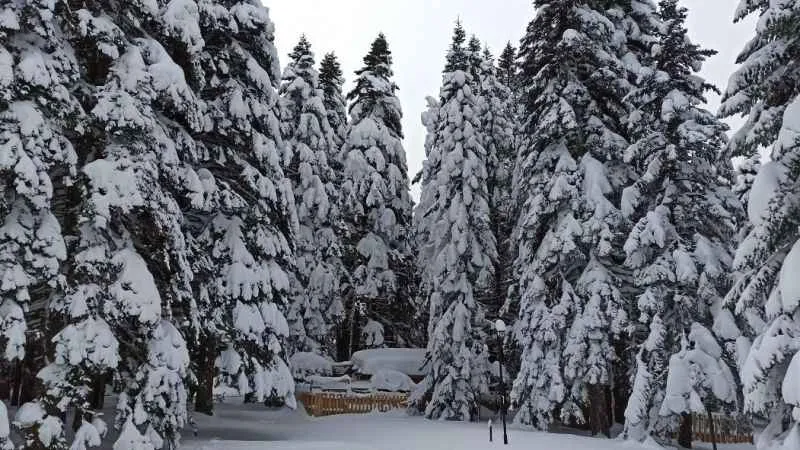 Uludağ'da kar kalınlığı 76 santimetre