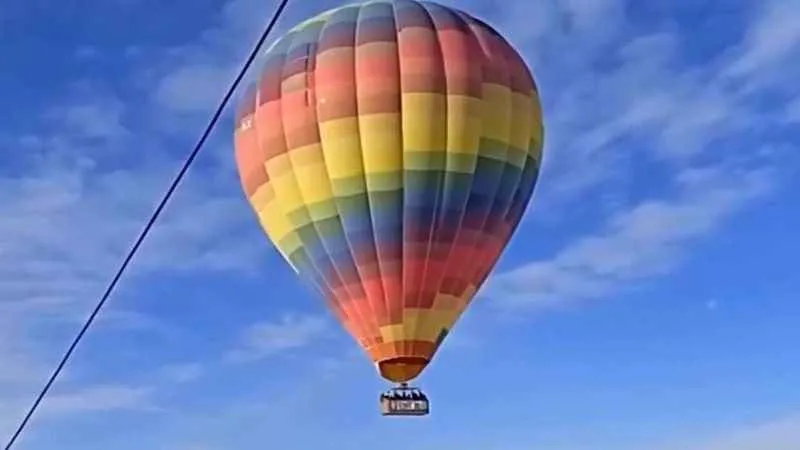 Kayseri'den havalanan sıcak hava balonu Niğde'ye indi