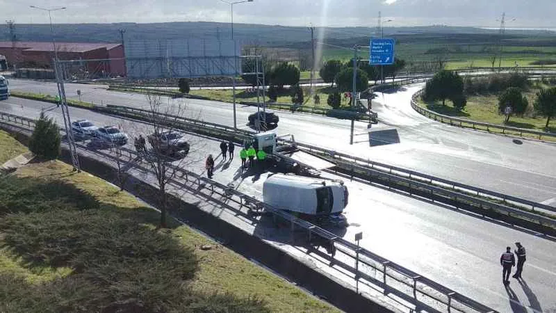 Çorlu - İstanbul kara yolunda ölümlü kaza