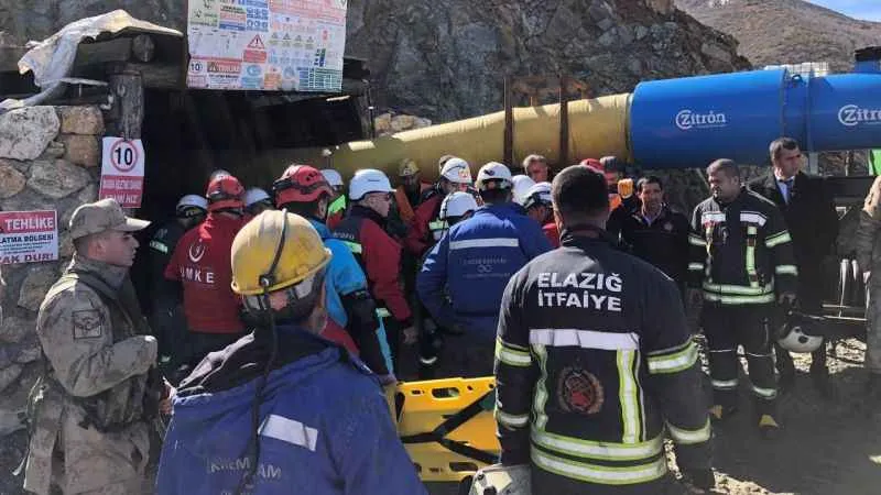 Elazığ'da maden ocağında göçük!