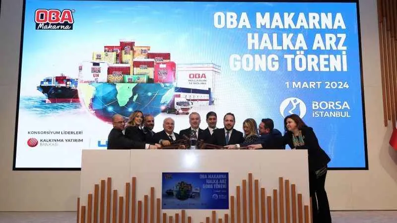 Borsa İstanbul’da gong Oba Makarna için çaldı